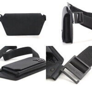 Louis Vuitton Bum Leather NV Calfskin Black Bag Grained Noir
